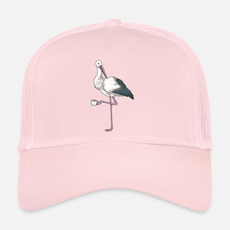 Tasse de café cigogne Casquette trucker 