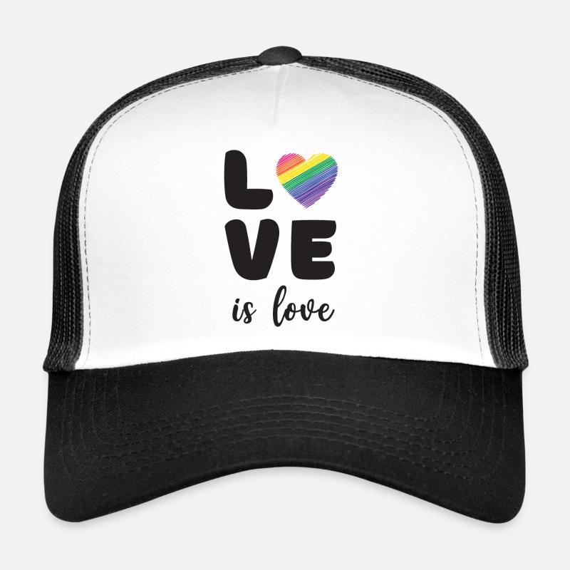 Mois de la fierté - L’amour c’est l’amour Casquette trucker 