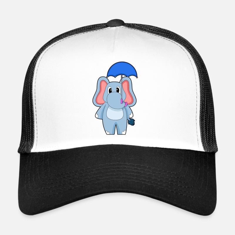 Elefant Regen Regenschirm Trucker Cap