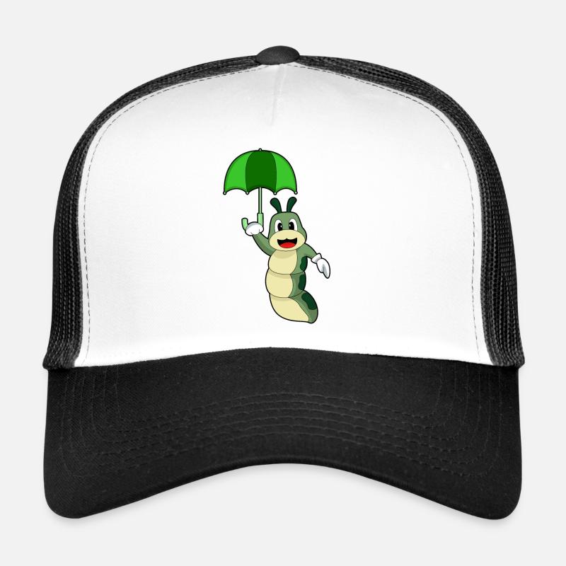 Raupe Regen Regenschirm Trucker Cap