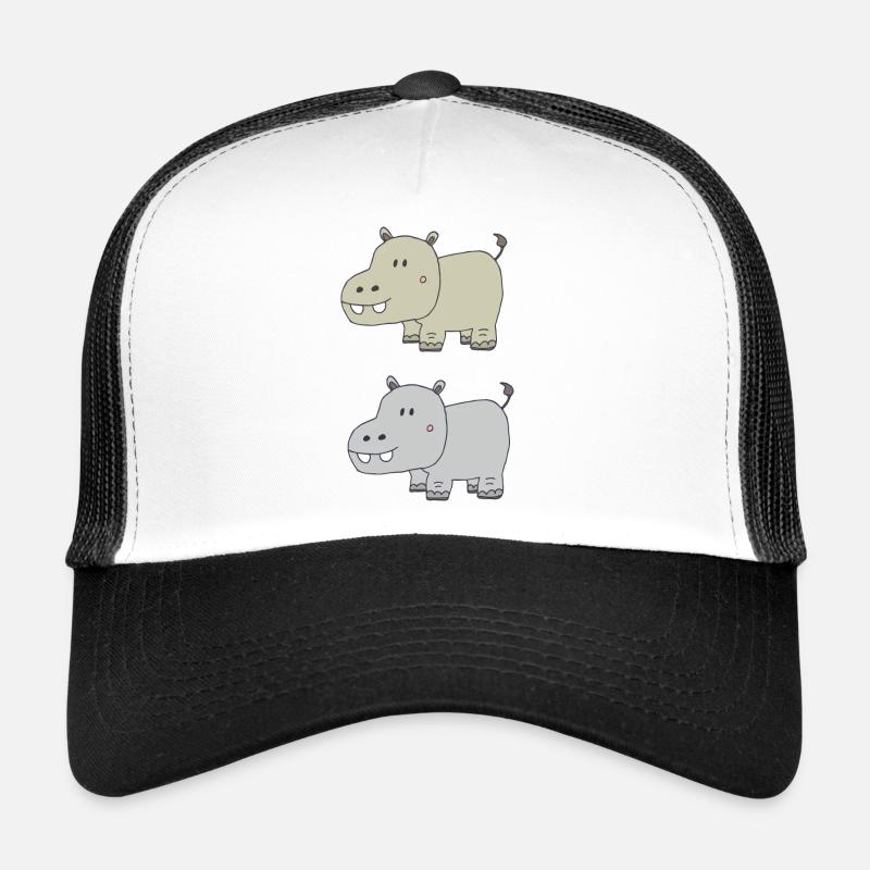 Hippopotames double Casquette trucker 