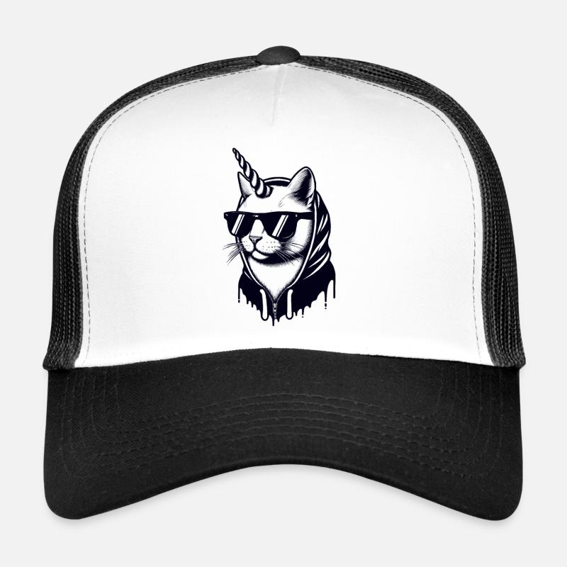 Uni-Cat-Straße - Trucker Cap - Weiß/Schwarz