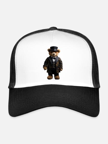 Clothes make the man, even with bears - Trucker Cap - white/black - Front