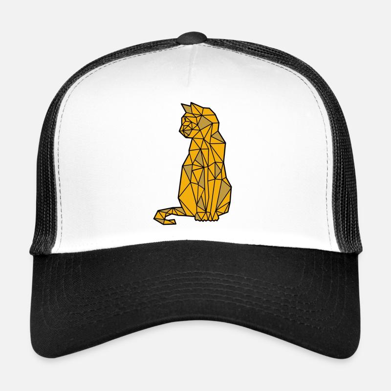 Chat Chat Chemise Chat Chat Propriétaire - Casquette trucker  - blanc/noir