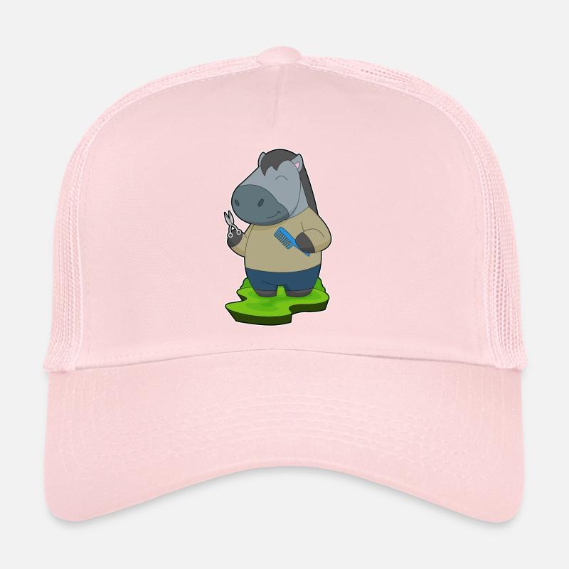 Pferd Friseur Schere Kamm Trucker Cap