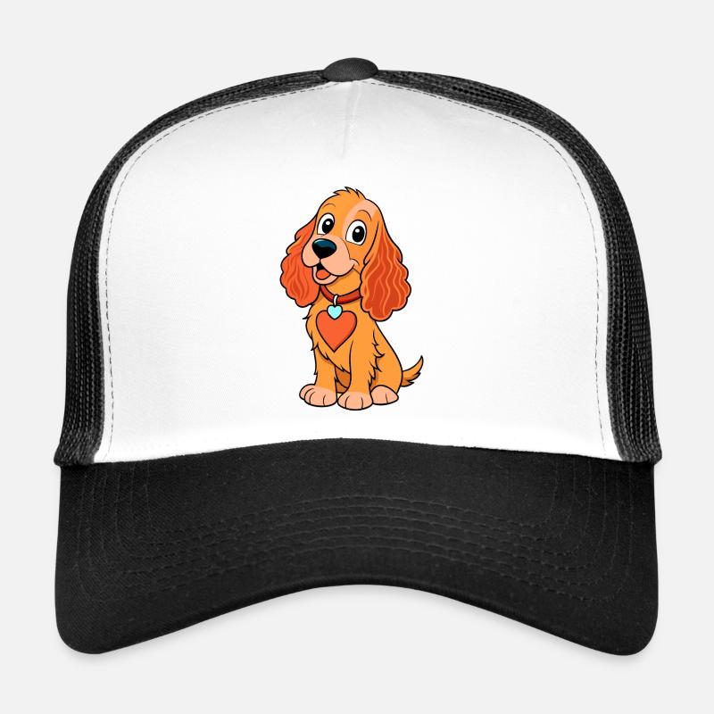 Loving Cocker Spaniel Digital Art Trucker Cap