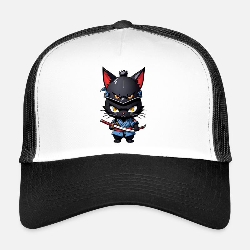 Ninja Katze - Samurai Kätzchen Trucker Cap