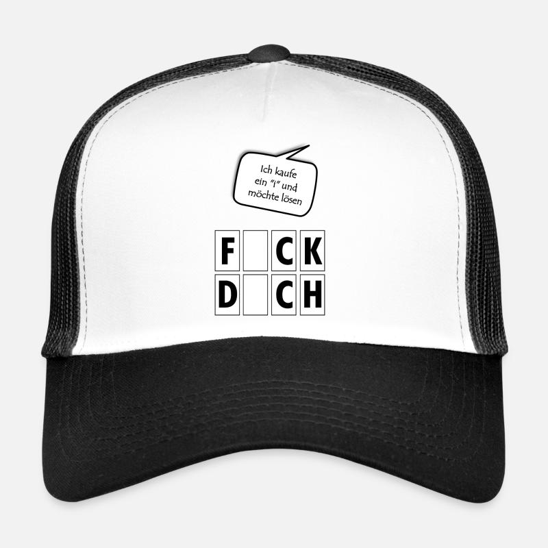 Ich kaufe ein I und möchte lösen - Trucker Cap - Weiß/Schwarz