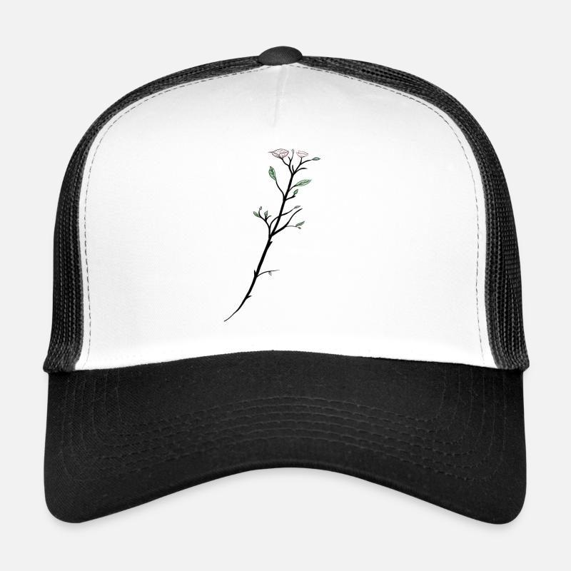 Rameau - Casquette trucker  - blanc/noir