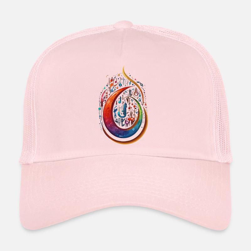 Œuvre musicale abstraite Casquette trucker 
