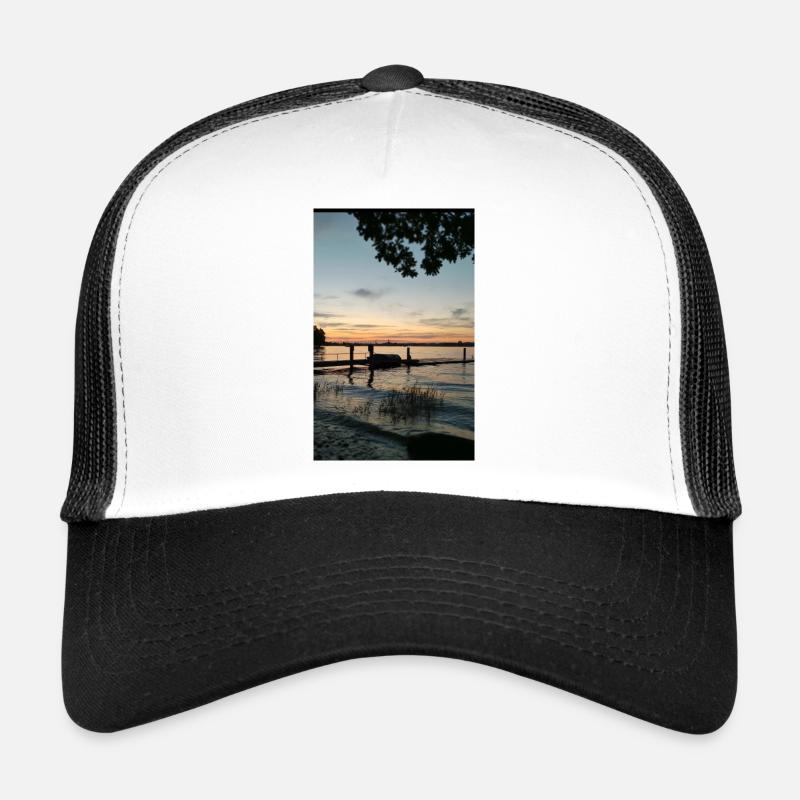 Sonnenuntergang - Trucker Cap - Weiß/Schwarz