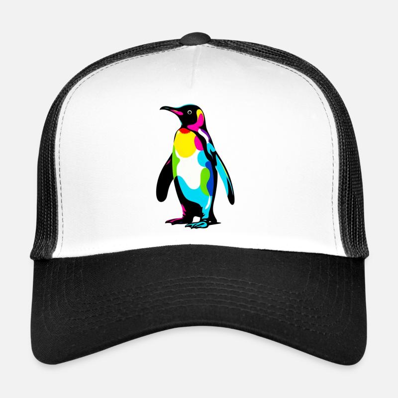 Pinguin - Trucker Cap - Weiß/Schwarz