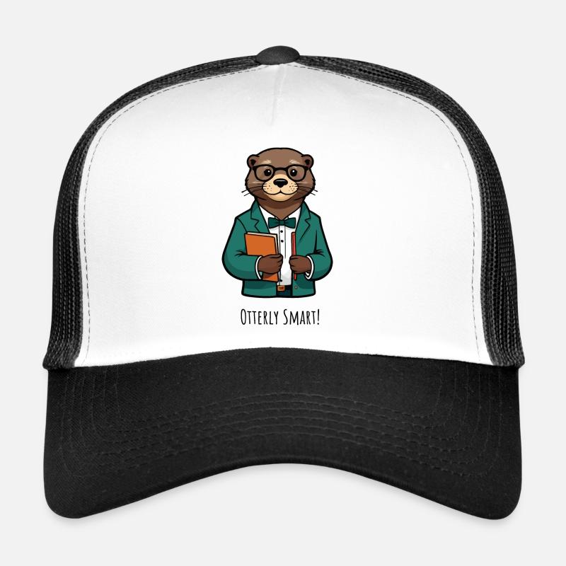 Otter as a professor Trucker Cap