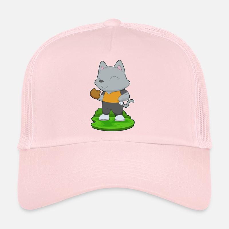 Cat Baseball Baseball Glove Trucker Cap