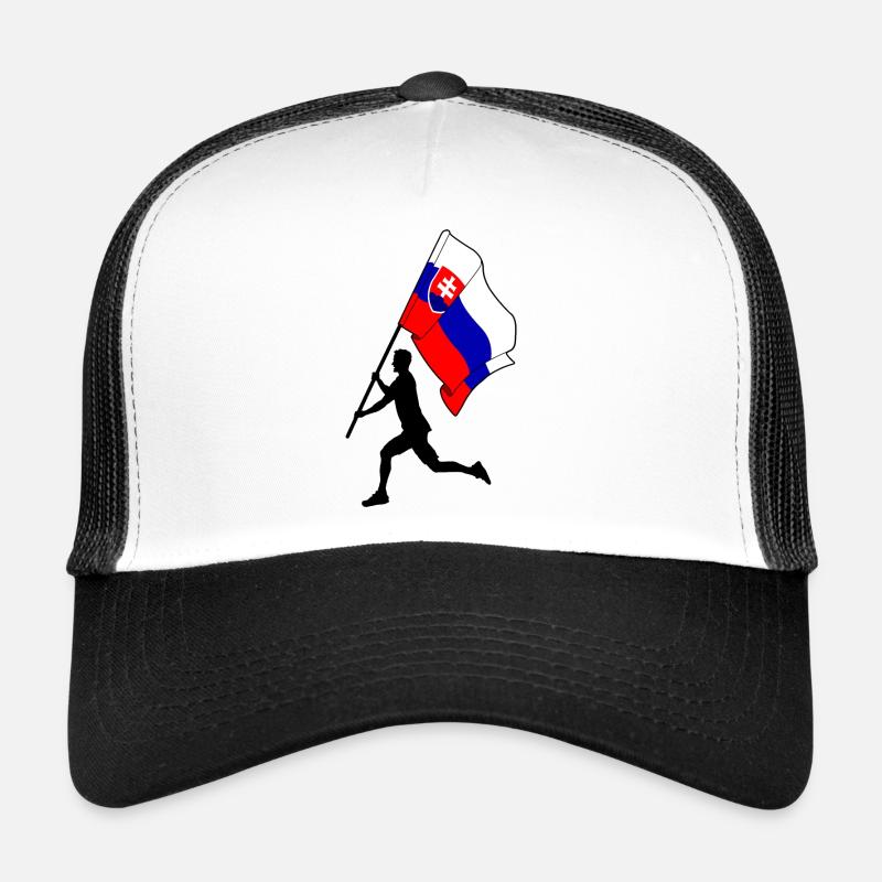 Drapeau Slovaquie homme courant Casquette trucker 