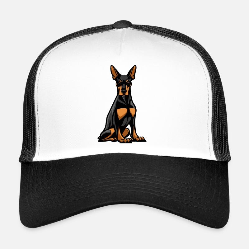 Dobermann Hund Comic Trucker Cap