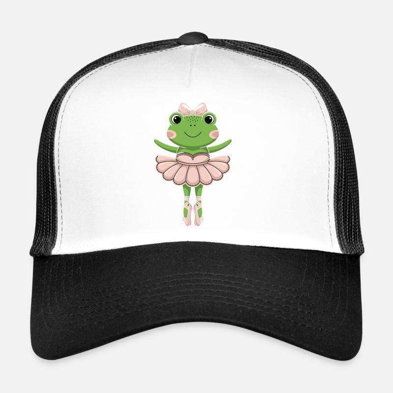 Ballet Frog in Pink Tutu Trucker Cap