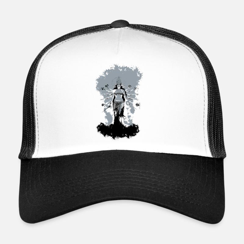 Black Kali - Trucker Cap - Weiß/Schwarz
