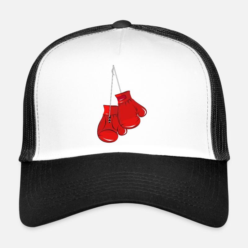 Gants de boxe rouges - symbole de force et d’ combatif Casquette trucker 