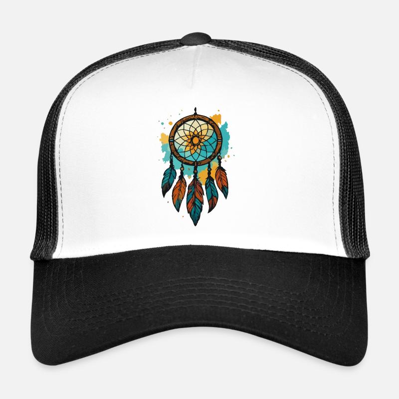 Traumfänger - Trucker Cap - Weiß/Schwarz