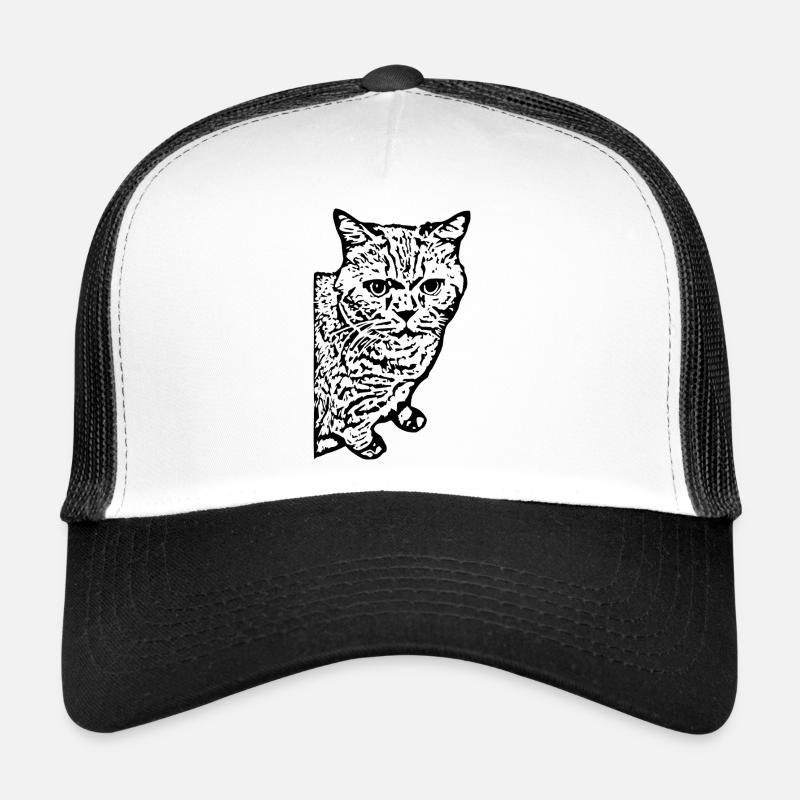 britisch Kurzhaar Katze Katze schwarz Katzen Trucker Cap