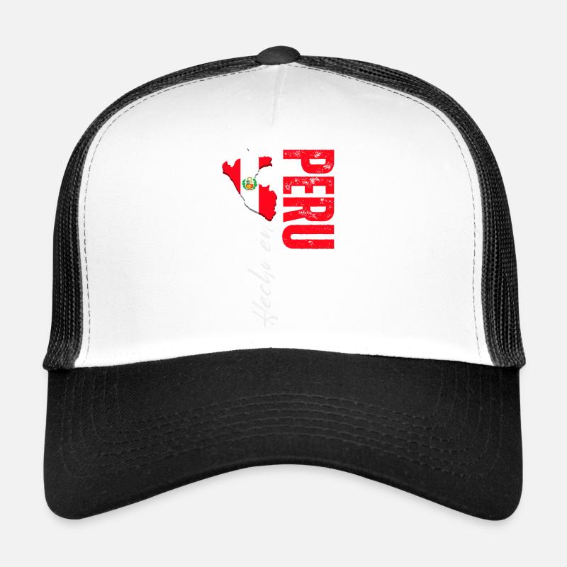 Fabriqué au Pérou, design vertical Casquette trucker 
