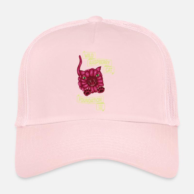 Chat sauvage aux framboises Casquette trucker 