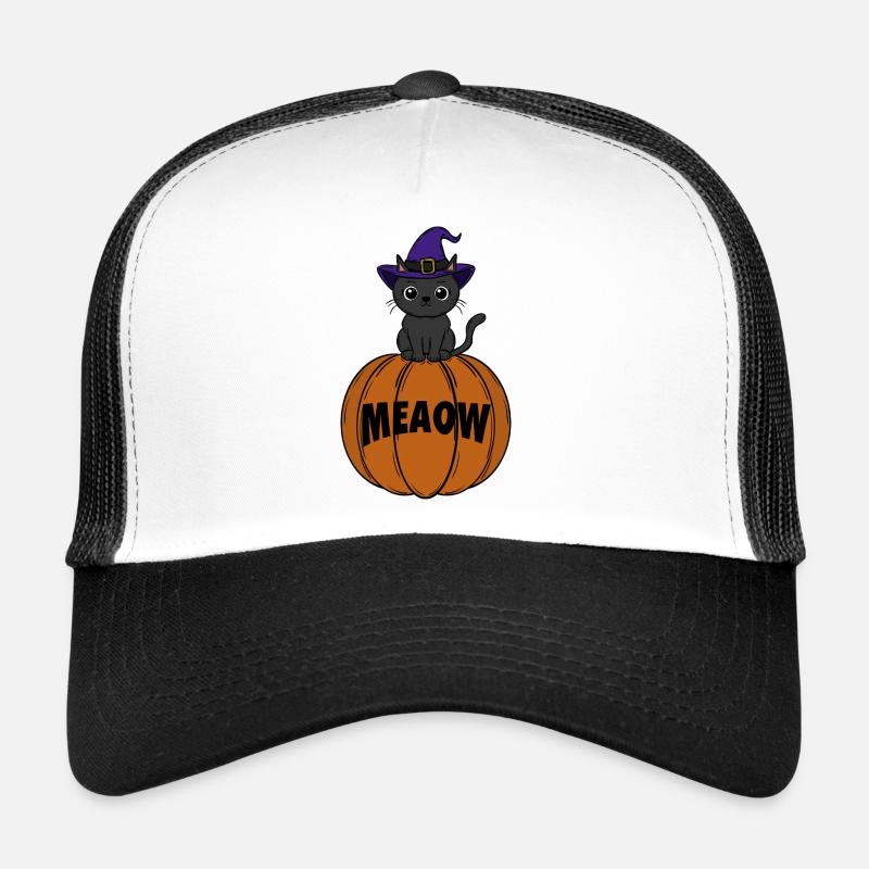 Cat Halloween Trucker Cap