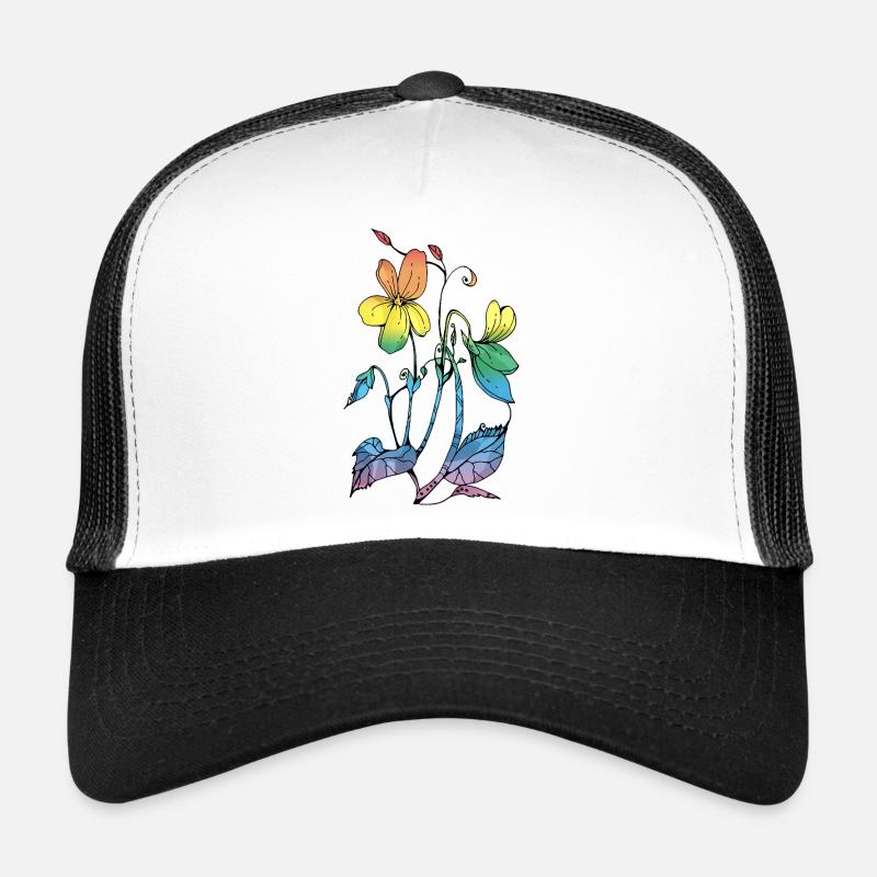 Fleur Casquette trucker 