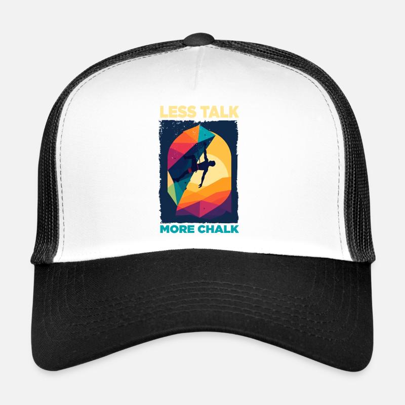 Abstrakter Kletterer mit Farbpalette Trucker Cap