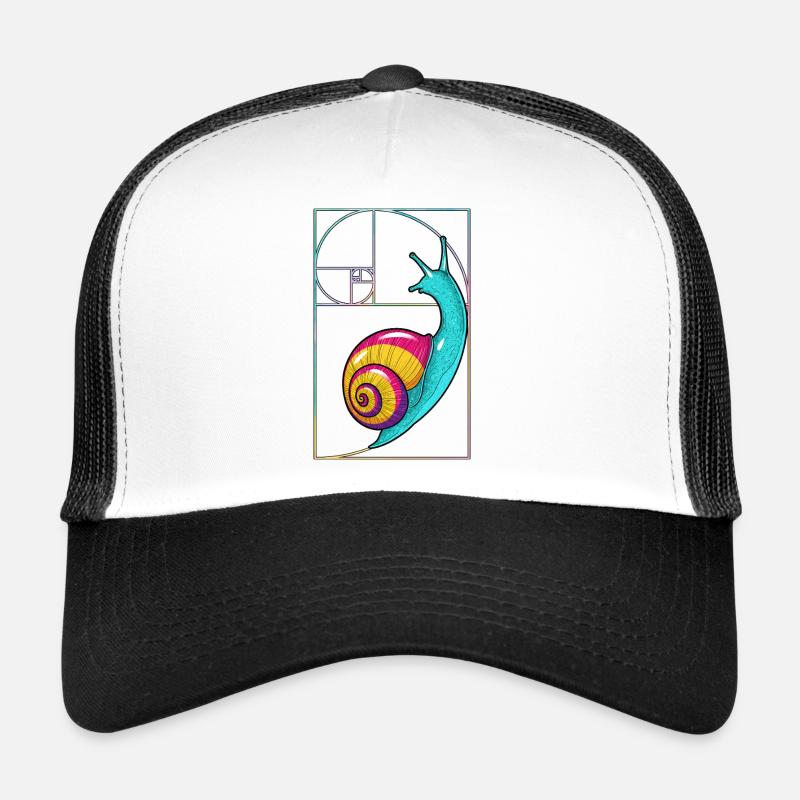 Escargot spiralé de Fibonacci Casquette trucker 