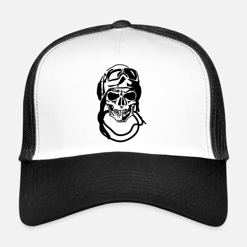 Crâne Casquette trucker 