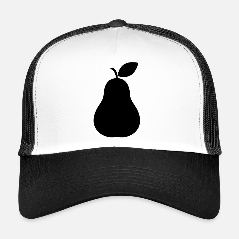 Silhouette de poire, fruit minimal Casquette trucker 