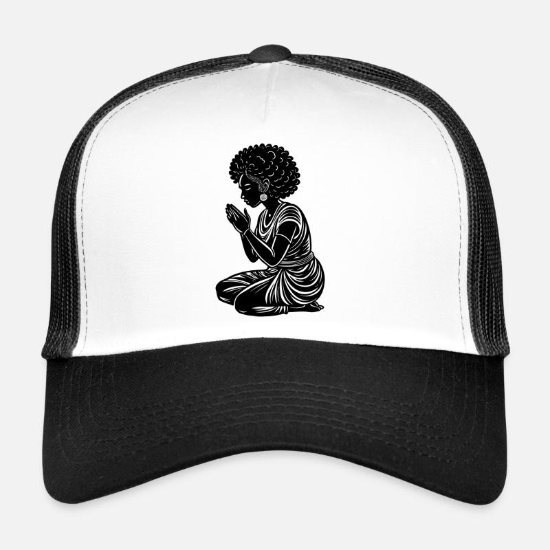 Femme afro prie Casquette trucker 