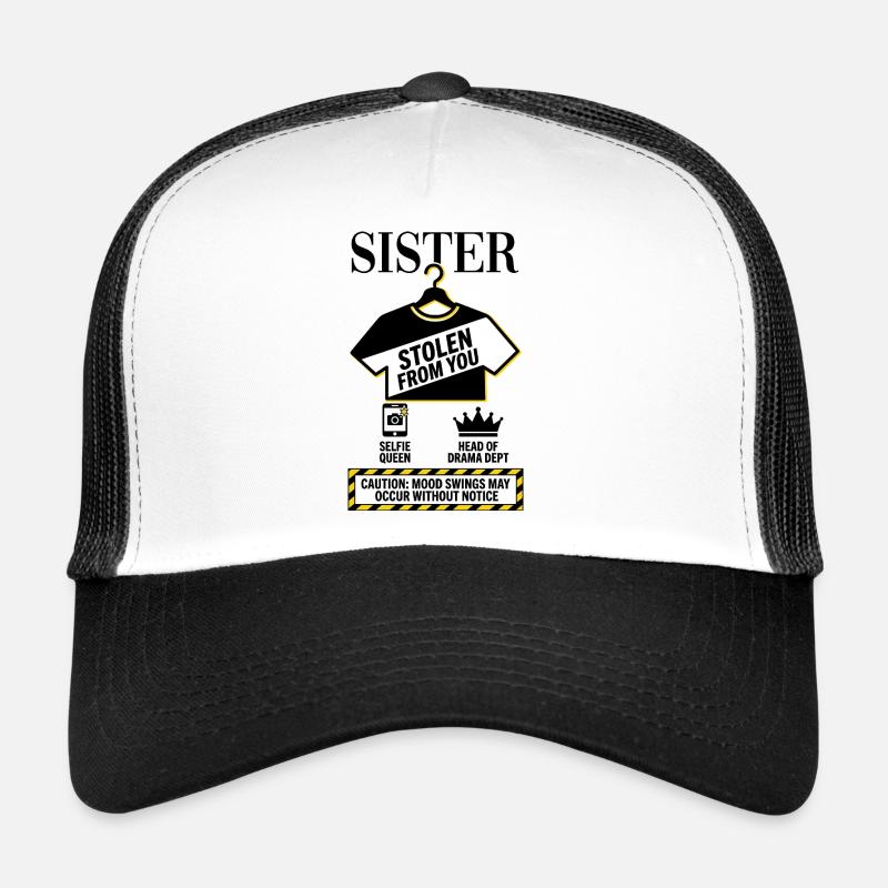 Sœur volée à toi Avertissement Casquette trucker 