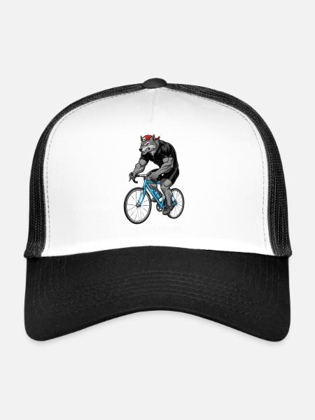 Vélo de route Vélo Vélo Sport Vélo VTT - Casquette trucker  - blanc/noir - Devant