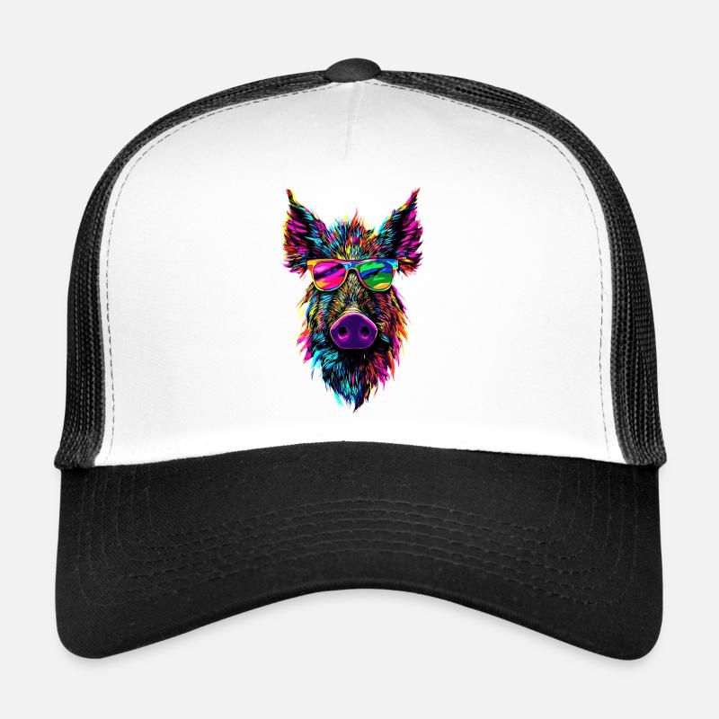 Wild boar Wild boar Wild boar Pig Hunter Trucker Cap