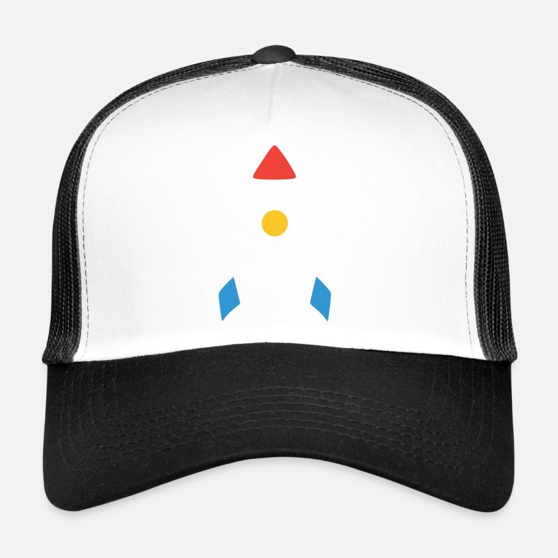 Abstract Rocket Spaceship Trucker Cap