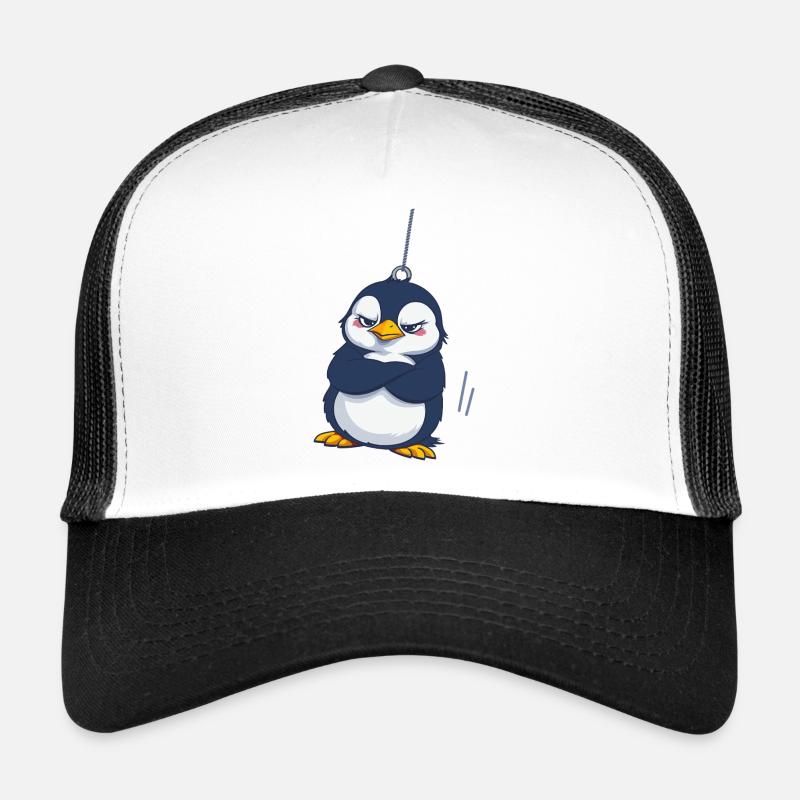 Pingouin grognon suspendu  Casquette trucker 