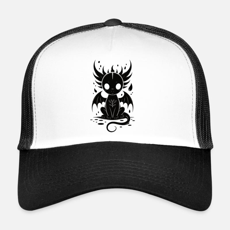 Niedlicher Dunkler Drache Shirt Gothic Cute Dragon Trucker Cap