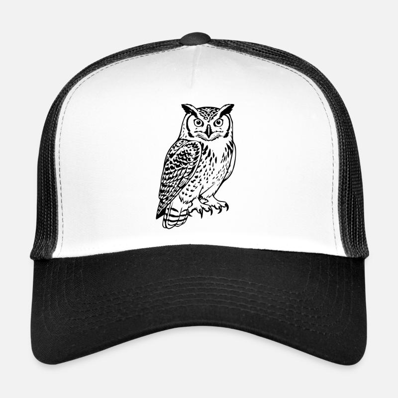 Owl Bird Gift Nature Lover Hiker Trucker Cap