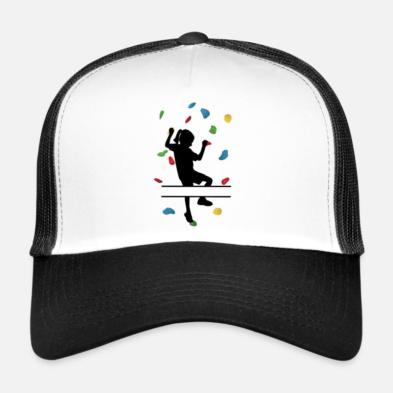 Fille du mur d’escalade – Grimpeuse sur mesure Casquette trucker 