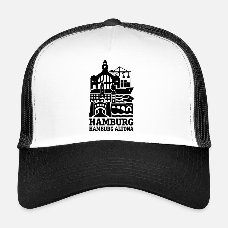 Hamburg Altona Silhouette Trucker Cap