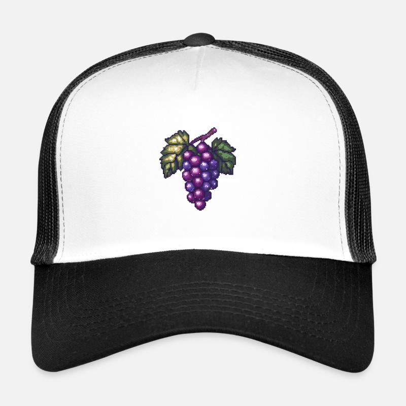 Grapes Pixel Trucker Cap