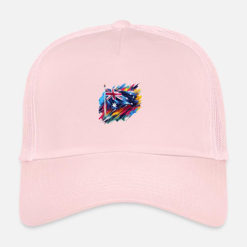 Drapeau australien en couleurs Casquette trucker 