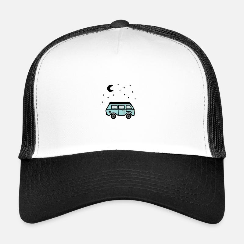 Van at night Trucker Cap