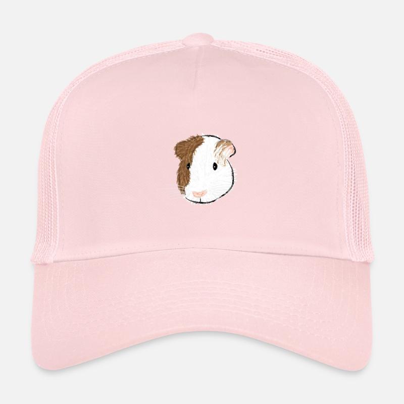 Design with a smooth-haired guinea pig Trucker Cap