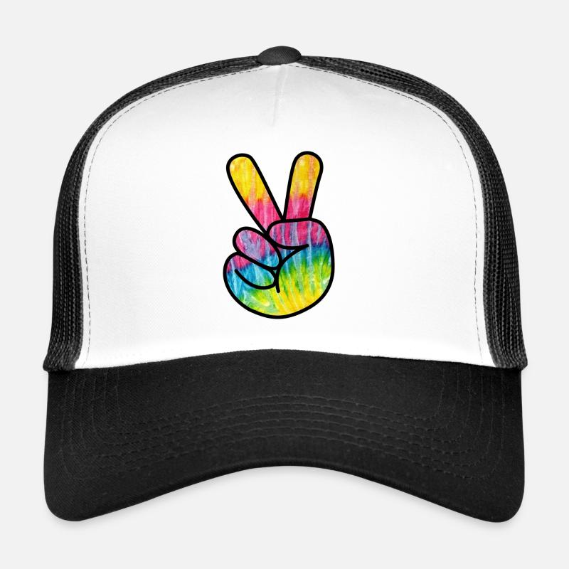 Peace Hand Hippie Casquette trucker 