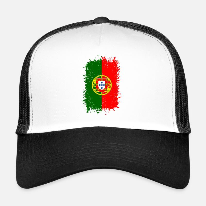 Portugal - Trucker Cap - Weiß/Schwarz