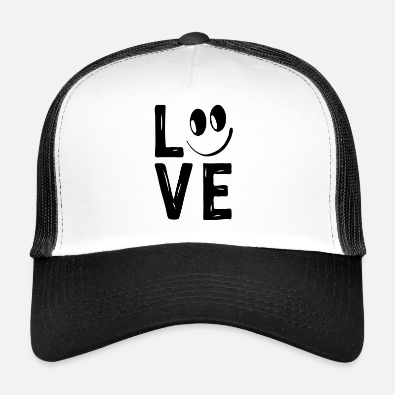 Amore amore cuori sorriso cuori risata felice Cappellino sportivo
